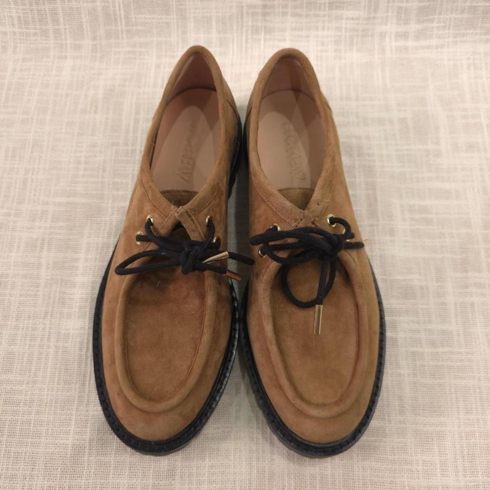 J.Crew Lace-up oxford shoes in suede - Hazelnut latte/ Size 7.5/ Retail $278